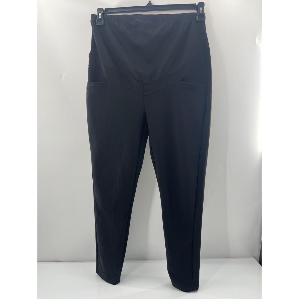 Free Haven Maternity Leggings Black Over the Belly High Waist Size L